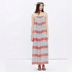 Madewell Sicily tribal print maxi dress